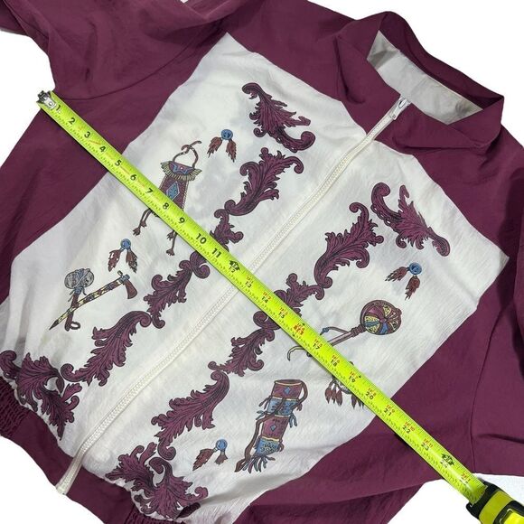 Vintage 80’s Native American Print Windbreaker Bomber Jacket - Picture 9 of 12